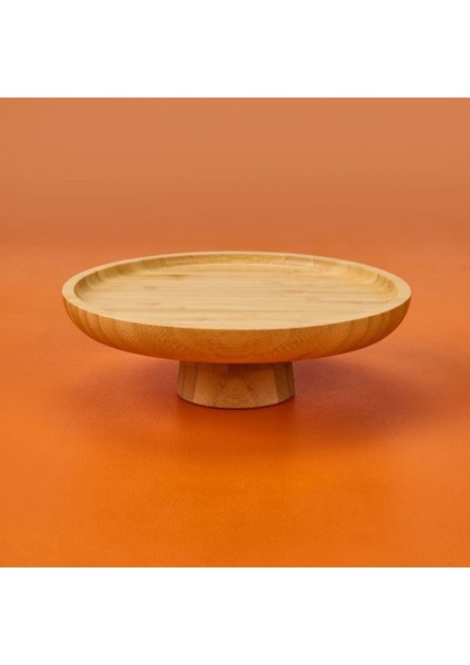 Yuvarlak Ayaklı Bambu Sunumluk, Kahverengi, 20X6 cm indirimleri