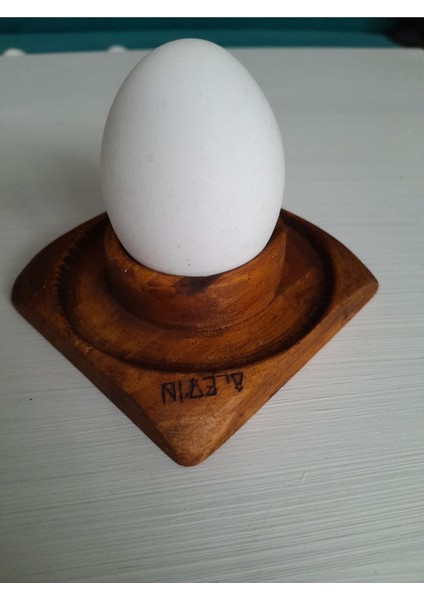 Kare Ahşap Yumurtalık, Şık ve Doğal Tasarım, Kahverengi Renkli, 2'li Set fiyatları