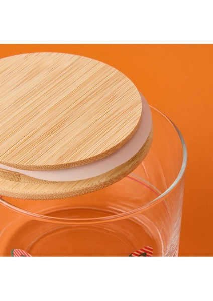 Renkli 535 ml Retro Kapaklı Cam Kavanoz, Şık ve Kullanışlı Saklama Çözümü fırsatları