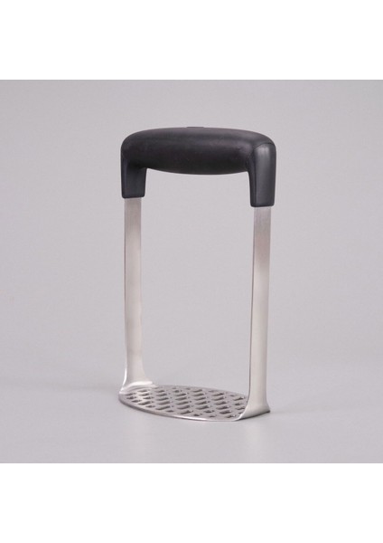 Çelik Patates Ezici, Siyah/gri, 15,2 Cm, Dayanıklı ve Şık Tasarım
