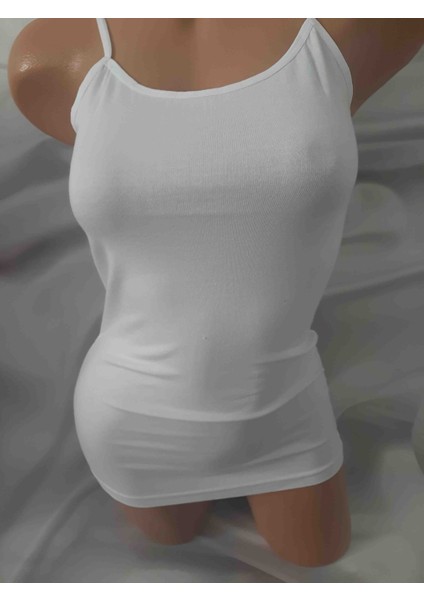 Beyaz Ip Askılı %94 Pamuk %6elastan Tutku Likralı Kadın Atlet fiyatları