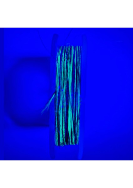 Hazır Çapari Kombini Ultraviyole Uv Neon Koyu Yeşil - Kırmızı Makara