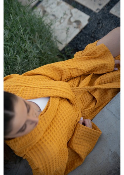 Meliora %100 Pamuk Waffle Yetişkin Unisex Bornoz indirimleri