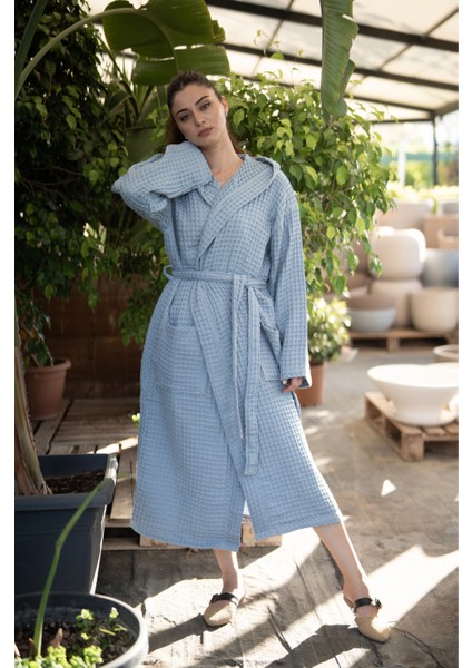 Meliora %100 Pamuk Waffle Yetişkin Unisex Bornoz fırsatları