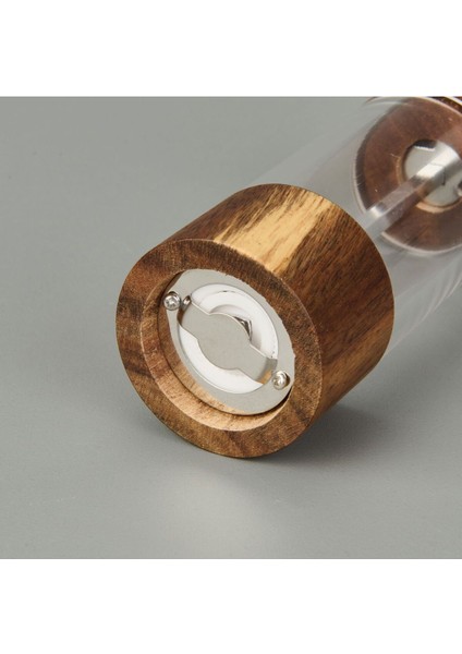 Akasya Baharat Öğütücü, 10 Cm, Açık Kahverengi, Şeffaf, Şık Tasarım fırsatları