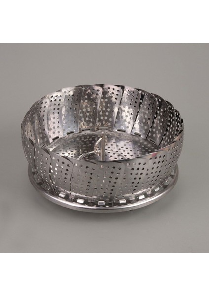 Gri Metalik Sebze Haşlama Aparatı, 28 Cm, Pratik ve Dayanıklı Mutfak Aracı modelleri