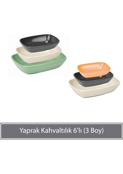 Kare Kahvaltılık ve Çerezlik Seti, 6'lı, 3 Boy, Şık ve Pratik Saklama Çözümü