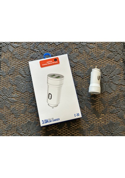 Araç Şarj Aleti USB Şarj Araba Çakmaklık C-30 modelleri