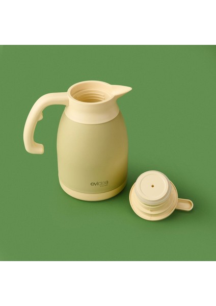 Bej 1,5 Lt Çay Termosu, Şık ve Dayanıklı Metal Tasarım, Pratik Kullanım fiyatları