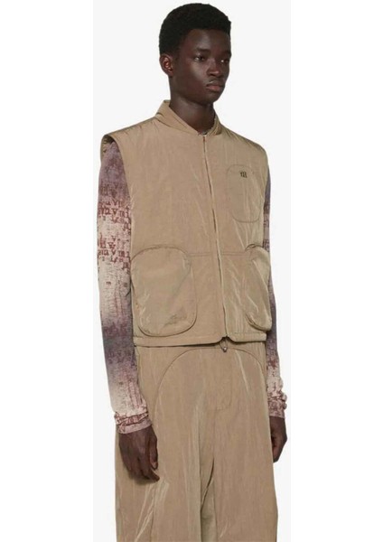 Şık ve Fonksiyonel Bio Vest - Khaki Renkli Fermuarlı Yelek fiyatları