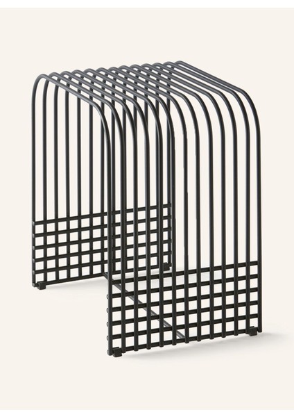 Jan Dijkstra Tasarımı Toz Boyalı Metal Yan Sehpa,modellenebilir Elemanlı, 44 x 31 x 42 cm