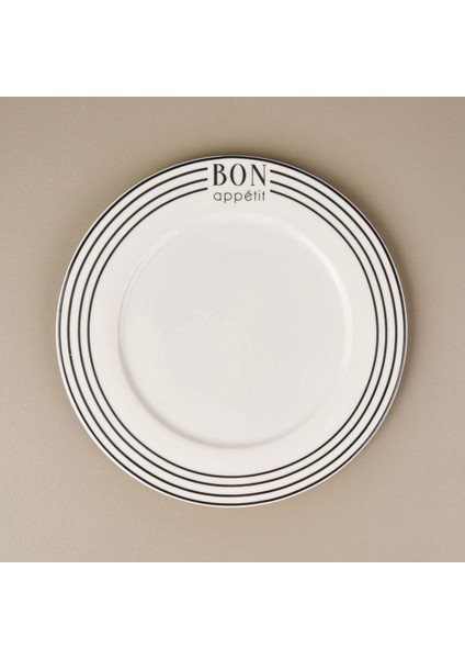 Şık ve Zarif Porselen Servis Tabağı, 25 Cm, Siyah ve Beyaz Renk Seçenekleri modelleri