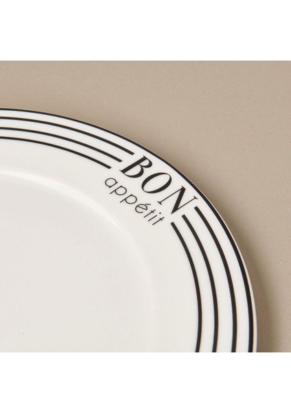 Şık ve Zarif Porselen Servis Tabağı, 25 Cm, Siyah ve Beyaz Renk Seçenekleri fırsatları