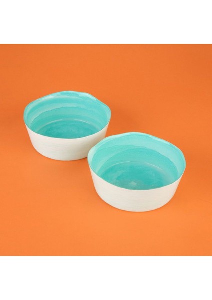 Turkuaz Dik Kase Çiftli, 16 Cm, Şık ve Pratik Mutfak Gereci fırsatları