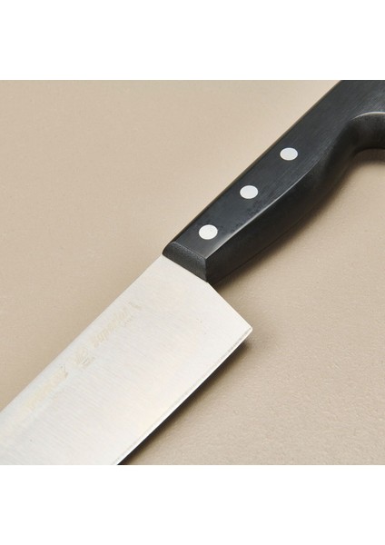 Gri/siyah 21 cm Metalik Şef Bıçak, Dayanıklı ve Şık Tasarım fırsatları