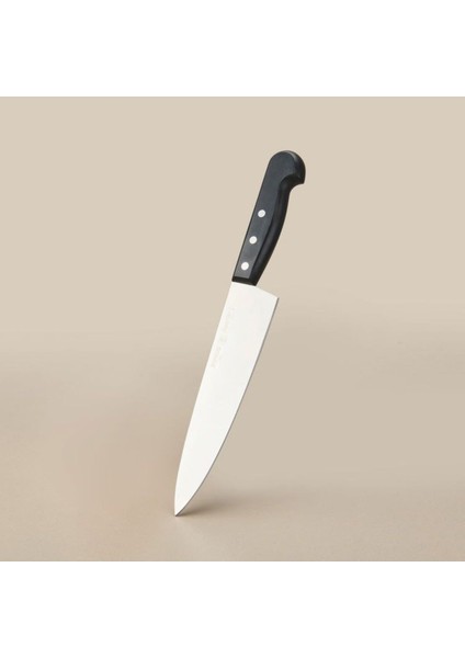 Gri/siyah 21 cm Metalik Şef Bıçak, Dayanıklı ve Şık Tasarım indirimleri