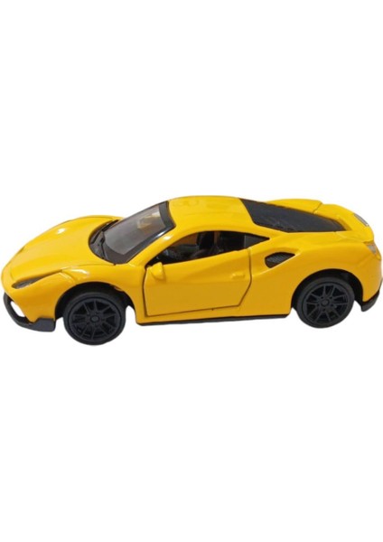 Çek Bırak Metal Araba - 4311B - Sarı (Lisinya) fiyatları