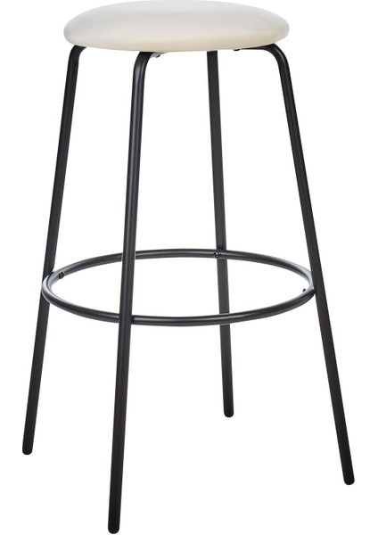 Morton 2’li Kadife Bar Sandalyesi Seti, 75 cm Oturma Yüksekliği, Ayak Destekli fiyatları