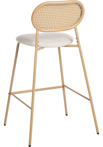 Adaver 2'li Rattan Bar Sandalyesi Seti, 72 Cm, Retro Stil, Açık Ahşap Görünümlü Tasarım modelleri