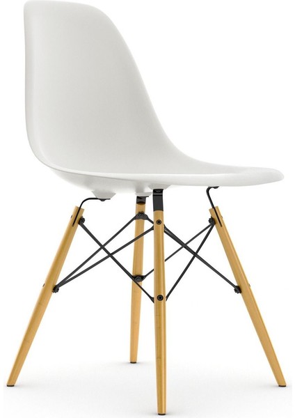 Eames Plastik Yan Sandalye, Charles & Ray Eames Ahşap Ayaklı Ikonik Tasarım