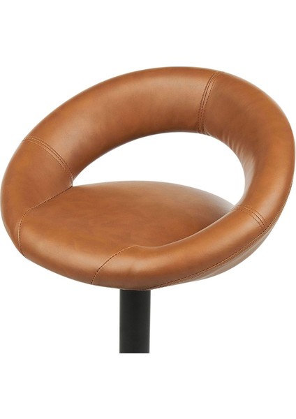 Peorıa 2'li Döner Bar Sandalyesi Seti, Yükseklik Ayarlı, Suni Deri modelleri