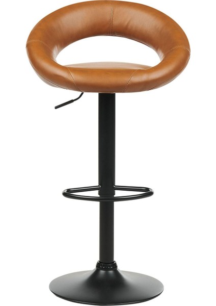 Peorıa 2'li Döner Bar Sandalyesi Seti, Yükseklik Ayarlı, Suni Deri indirimleri