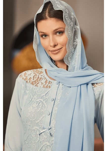 By Mecit 0016 Mavi Şifon Şal fiyatları