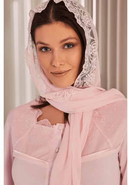 By Mecit 0022 Pembe Şifon Şal fiyatları