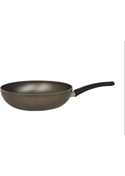 28 cm Siyah Kuvars Granit Wok Tava, Dayanıklı ve Şık Mutfak Gereci fiyatları