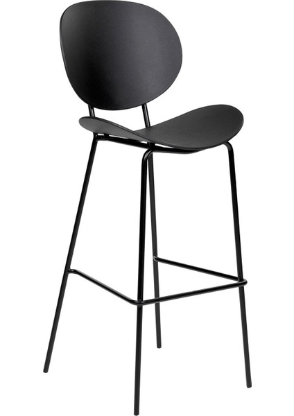 Shonto Siyah 2'li Bar Sandalyesi Seti, Modern Tasarım, 75 cm Oturma Yüksekliği fırsatları
