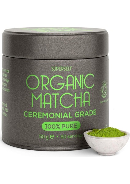 Matcha Tozu 50 gr, Törensel Sınıf, Saf, Japon Taş Öğütme