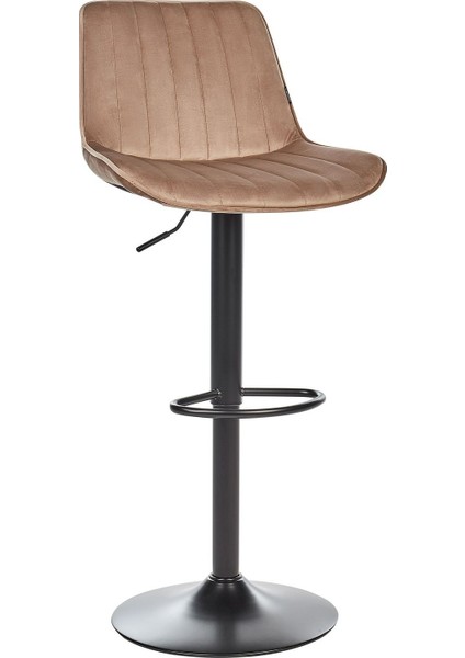 Dubrovnık 2’li Bar Sandalyesi Seti, Kadife Döşemeli, 360° Döner, Ayarlanabilir Yükseklikli modelleri