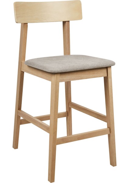 Isantı 2'li Bar Sandalyesi Seti, 61 cm Oturum, Masif Ahşap, Klasik Tasarım indirimleri