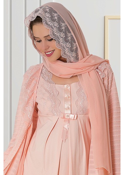 By Mecit 0018 Pudra Şifon Şal