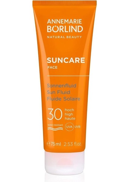 Annemarie Börlind Spf 30 Yüz Güneş Sıvısı 75 Ml, Karbon Nötr, Doğal ve Etkili Koruma