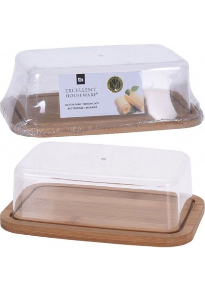 Bambu Tereyağlık, 10X16 Cm, Şık ve Kullanışlı Mutfak Aksesuarı