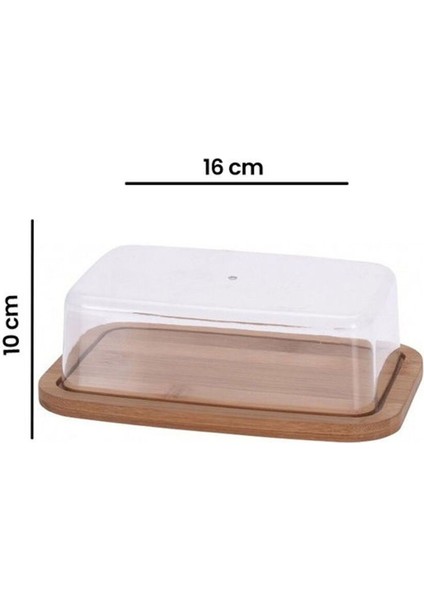 Bambu Tereyağlık, 10X16 Cm, Şık ve Kullanışlı Mutfak Aksesuarı indirimleri