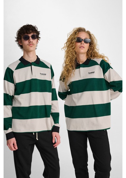 Loose Strıped Polo Uzun Kollu Tşört