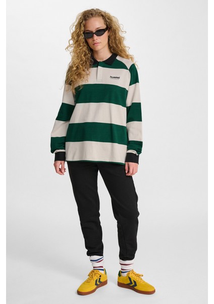 Loose Strıped Polo Uzun Kollu Tşört modelleri