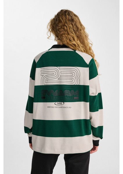 Loose Strıped Polo Uzun Kollu Tşört indirimleri