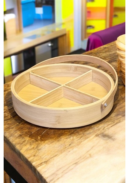 Oynar Bölmeli Bambu Meyve ve Çerezlik, Şık ve Kullanışlı Tasarım fiyatları