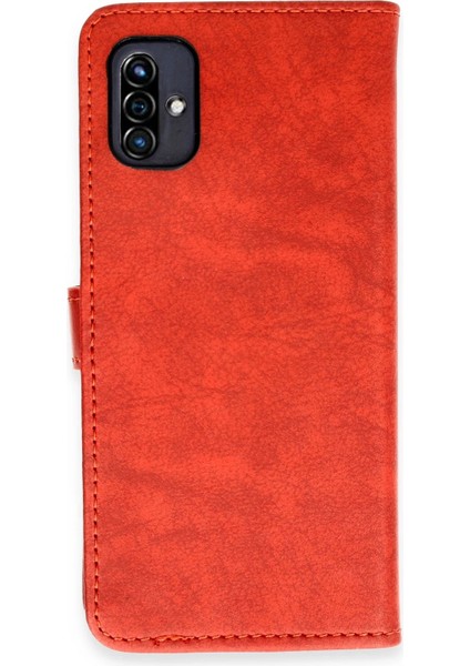 Reeder P13 Blue Max 2022 128GB Kılıf Trend S Plus Kapaklı Kılıf - Kırmızı Svlrs