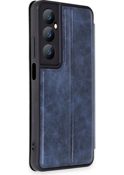 Realme C65 Kılıf Flip Cover - Lacivert Svlrs fiyatları