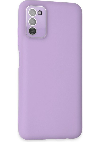 Samsung Galaxy A03S Kılıf Lansman Glass Kapak - Lila Svlrs fiyatları