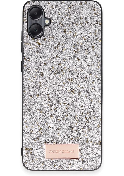 Onegif Samsung Galaxy A05 Bright Simli Kapak - Gümüş Svlrs