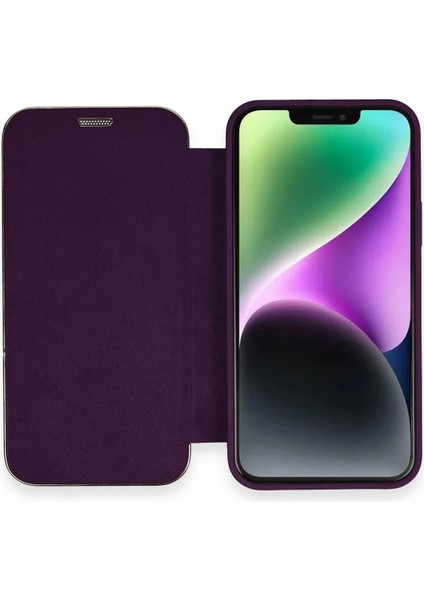 Iphone 11 Kılıf Dolpin Kapaklı - Derin Mor Svlrs