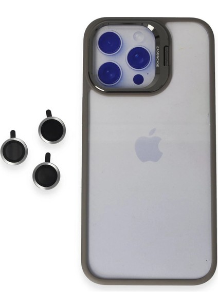 Iphone 15 Pro Max Kılıf Roblox Lens Standlı Kapak - Titan Gri Svlrs