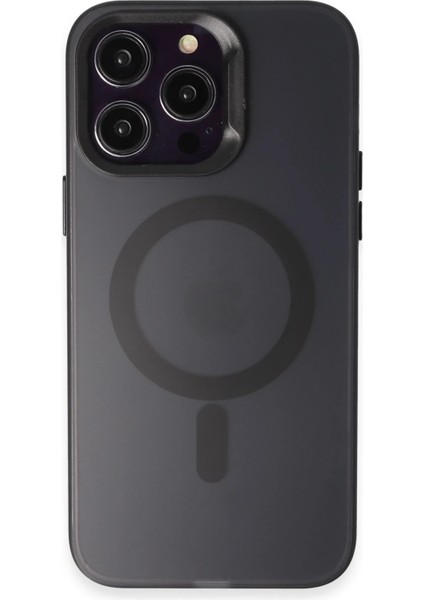 Iphone 15 Pro Kılıf Mateks Magsafe Kapak - Siyah Svlrs