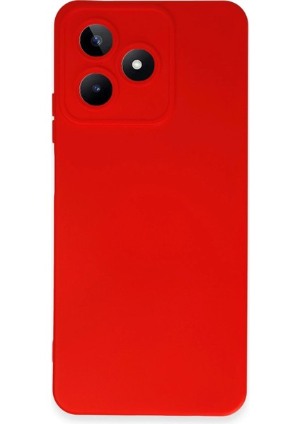 Realme C53 Kılıf Nano Içi Kadife Silikon - Kırmızı Svlrs