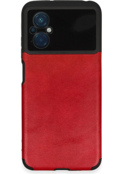 Xiaomi Poco M5 Kılıf Loop Deri Silikon - Kırmızı Svlrs